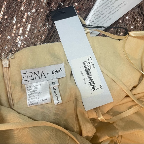 Ieena Mac Duggal Ombré Sequined Twisted Chest Mermaid Gown - New W/ Tag- Reemoly - Picture 10 of 15